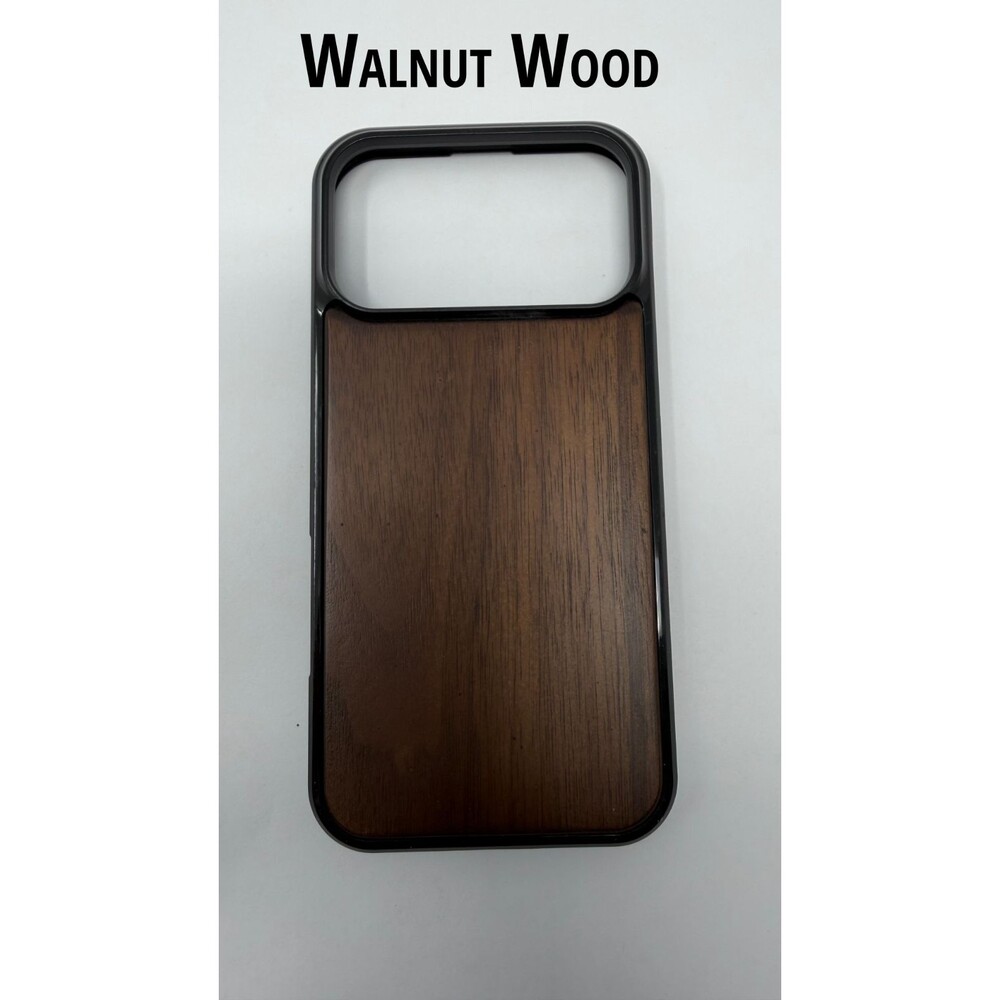 Wooden iPhone 17 Pro Max Phone Case - Walnut